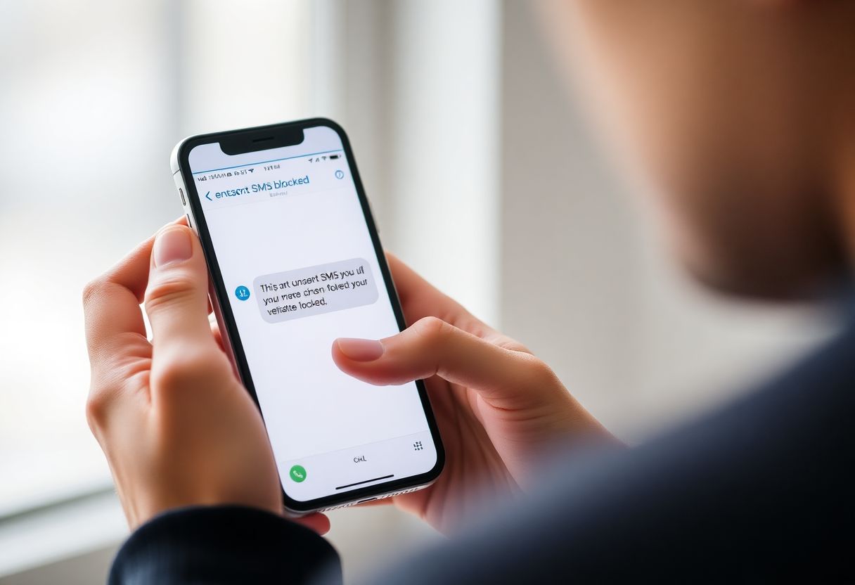 sms bloqué comment savoir